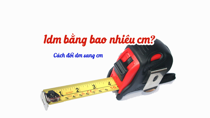 1dm bằng bao nhiêu cm, cách đổi dm sang cm Online