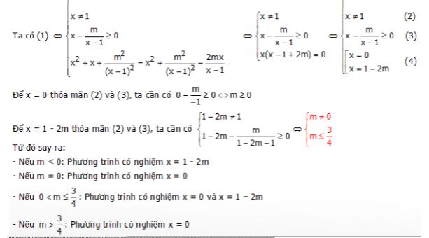 Giải bài tập bất phương trình chứa căn thức có tham số