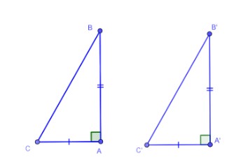2 tam giác vuông bằng nhau theo trường hợp c-g-c